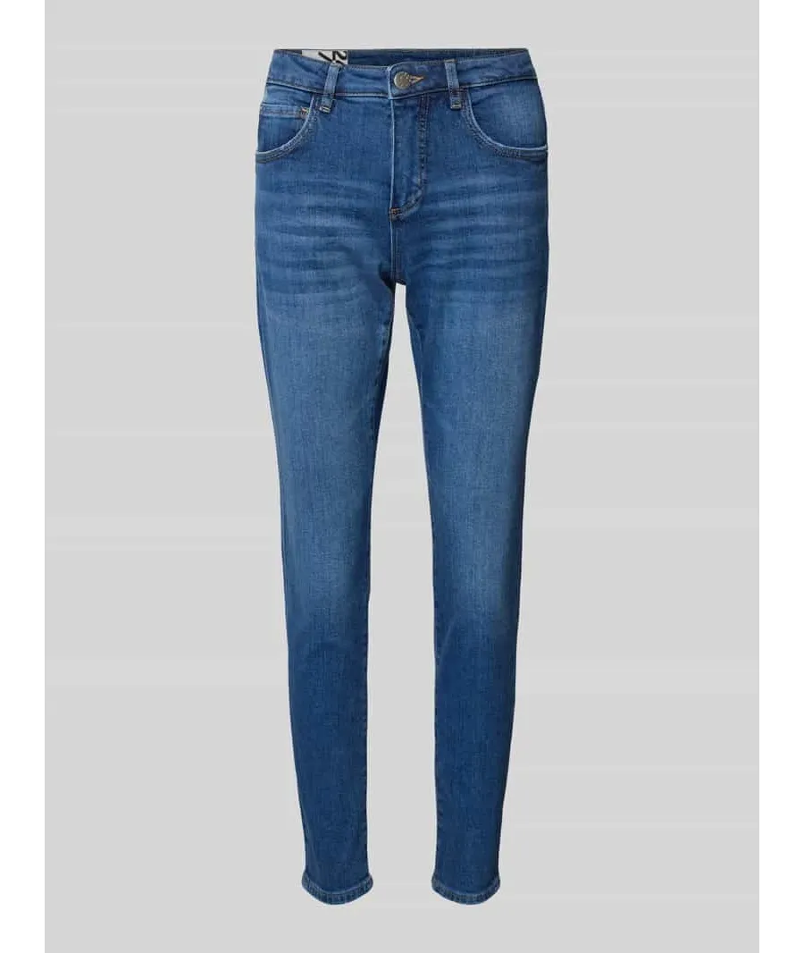 obrazek 1 Jeansy o kroju skinny fit z 5 kieszeniami model ‘Evita’