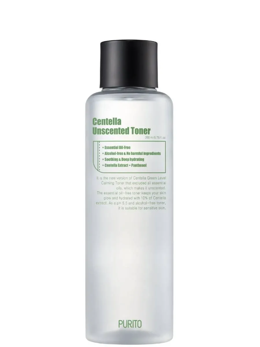 obrazek 1 Purito Centella Unscented Bezzapachowy Toner z Ekstraktem z Wąkroty Azjatyckiej 200 ml