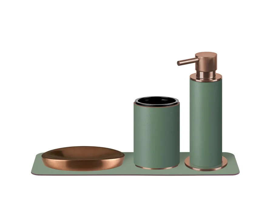 obrazek 2 Uchwyt na kubek Ø7xH10,5 cm w stylowym kolorze liści eukaliptusa