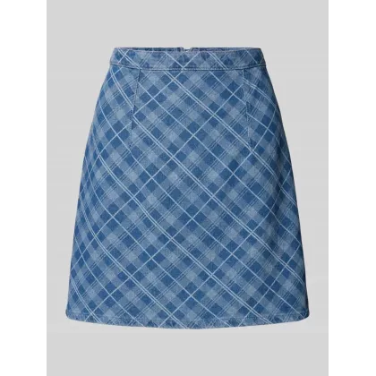 Zdjęcie Spódnica mini z ozdobnymi szwami model ‘CHAMBRAY’