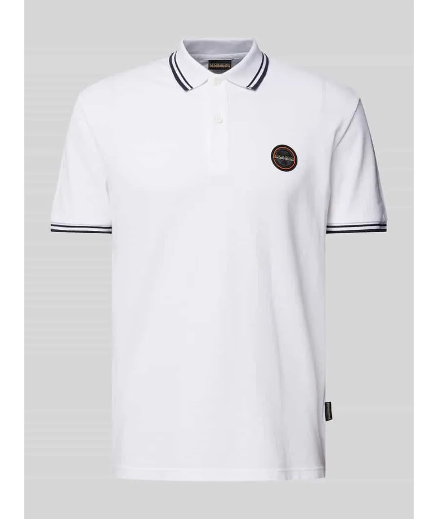 obrazek 1 Koszulka polo o kroju regular fit z naszywką logo model ‘MACAS’