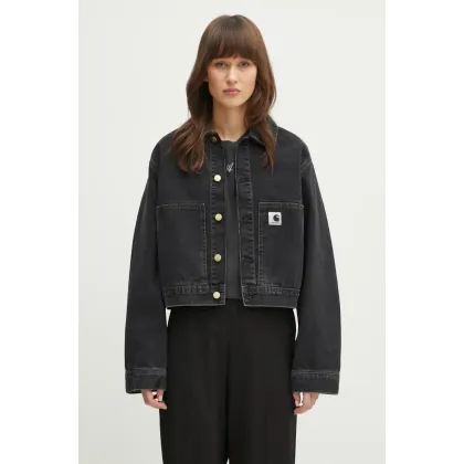 Zdjęcie Carhartt WIP kurtka jeansowa Arca Jacket kolor czarny przejściowa oversize I034874