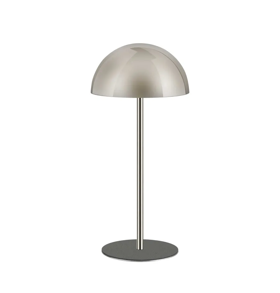 obrazek 1 Stylowy chromowany uchwyt na kapelusz z szarą podstawą