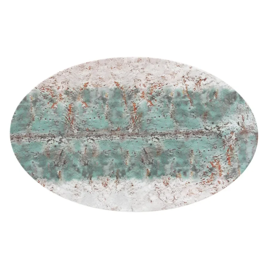 obrazek 1 Owalny porcelanowy półmisek 40x26 cm z oryginalnym zdobieniem - Seltmann Weiden