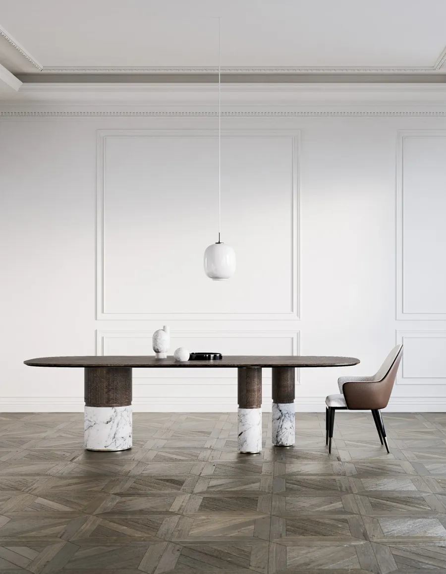 obrazek 6 Włoski modernistyczny stół owalny - do jadalni