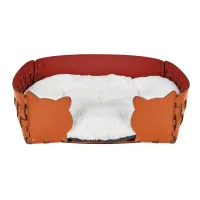Zdjęcie Stylowe legowisko dla kota 45x30xH15 cm w kolorze koniakowym