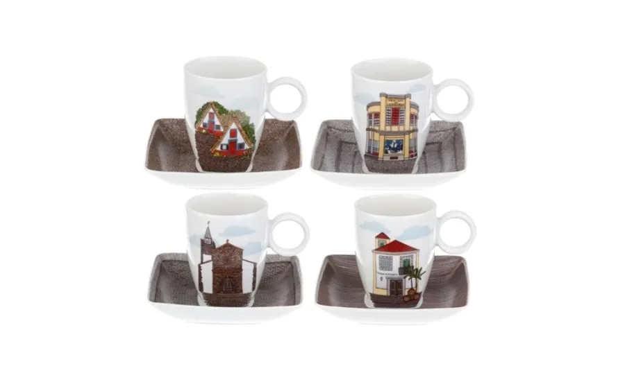 picture 1 Stylish porcelain coffee cups - Vista Alegre