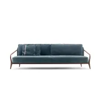 Zdjęcie Piękna sofa z litego orzecha do stylowych wnętrz - Ulivi Salotti