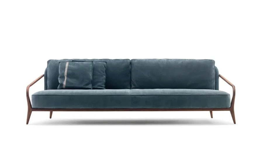 obrazek 1 Piękna sofa z litego orzecha do stylowych wnętrz - Ulivi Salotti