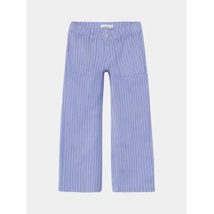 Zdjęcie NAME IT Spodnie materiałowe Bella 13224809 Niebieski Wide Leg