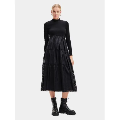 Zdjęcie Desigual Sukienka codzienna 23WWVWAD Czarny Regular Fit