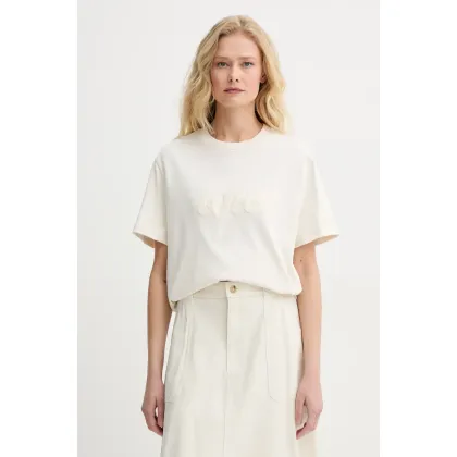 Zdjęcie A.P.C. t-shirt bawełniany t-shirt lenny - GOTS damski kolor beżowy COHGS.M26504