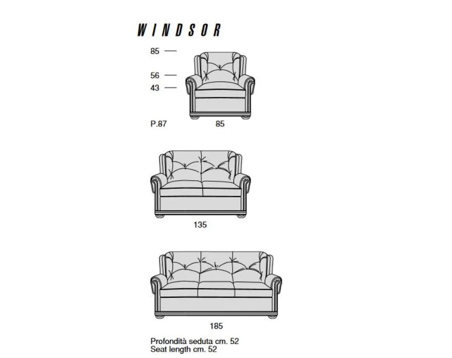 obrazek 5 Elegancka skórzana sofa zaprojektowana w stylu klasycznym – Mascheroni