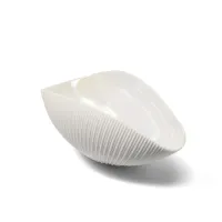 Picture White designer bowl in the shape of a shell