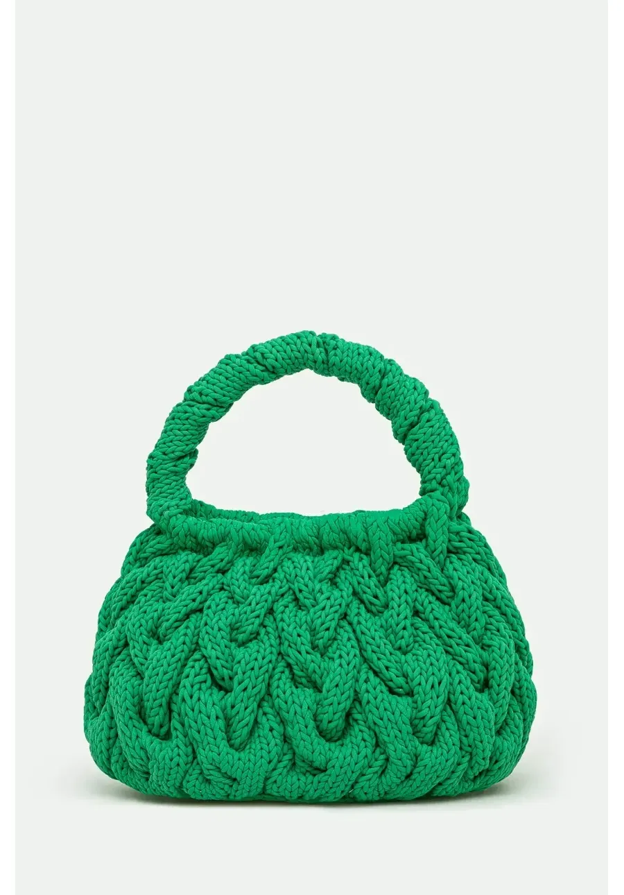 obrazek 1 JW Anderson torebka Cable Knit Bag kolor zielony HB0692.FA0345.500