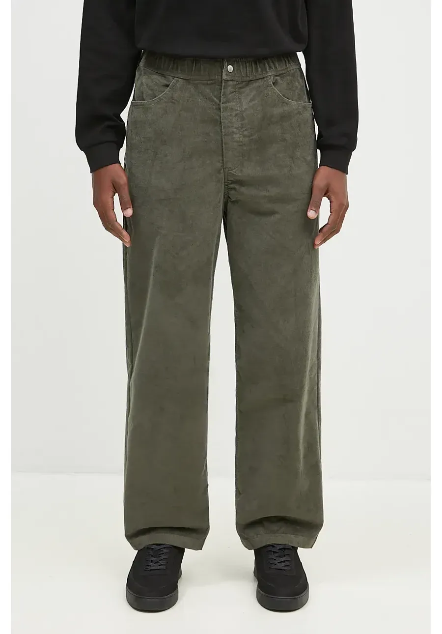 obrazek 1 Norse Projects spodnie sztruksowe Ragnar Relaxed Solotex Corduroy Pant kolor zielony N25.0410.8098