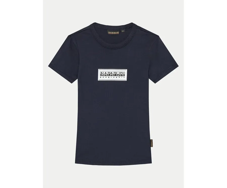 obrazek 1 Napapijri T-Shirt Chamois NP0A4HYL S Granatowy Regular Fit