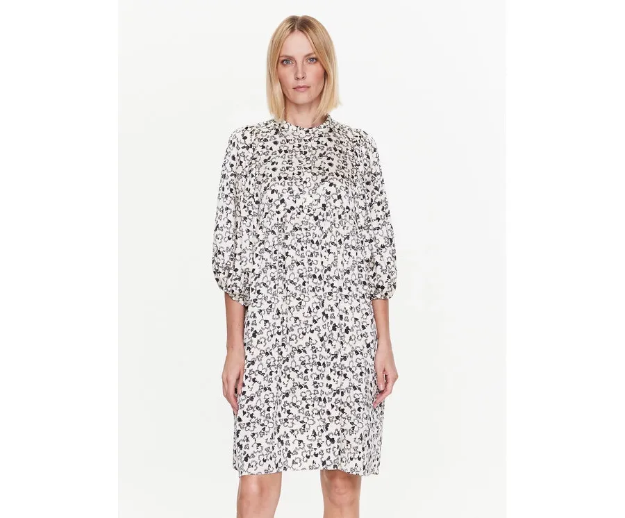 obrazek 1 Bruuns Bazaar Sukienka codzienna Sarina BBW3370 Écru Regular Fit