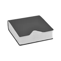Zdjęcie Designerski szary uchwyt na chusteczki 13x13xH3,8 cm wykonany ze skóry