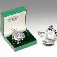 Picture Men's pocket watch made of pewter