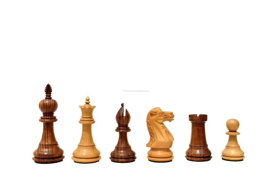 obrazek 4 Niezwykły ręcznie wykonany drewniany zestaw szachowy - The Chess Empire