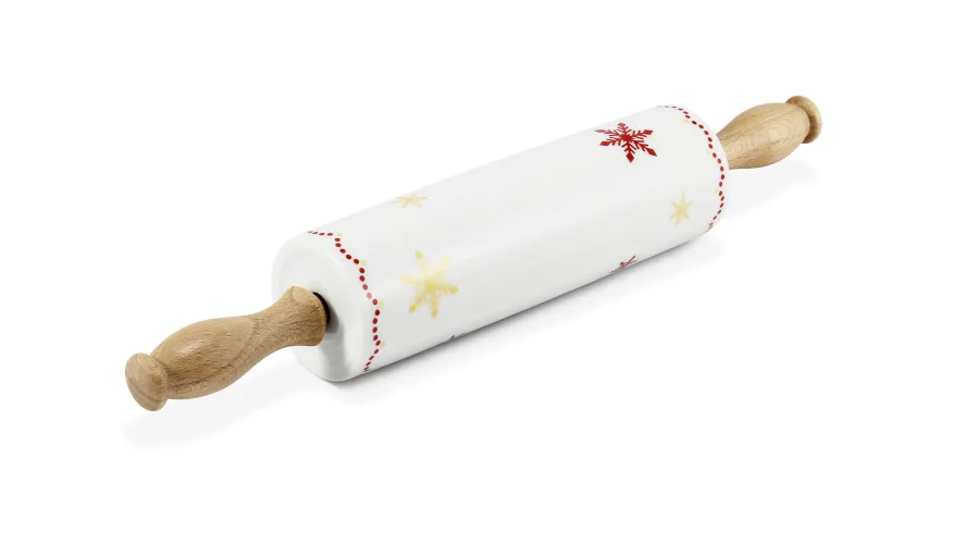obrazek 1 Elegancki wałek do ciasta z porcelany ze świątecznej kolekcji – Leander