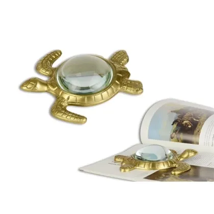 Picture Stylish magnifying glass with a turtle-shaped frame