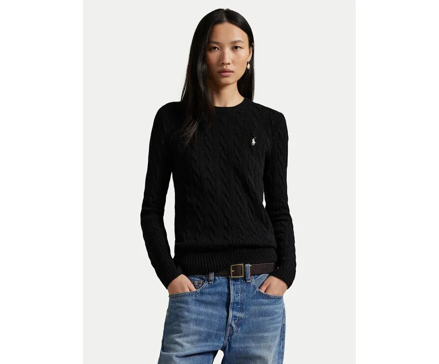 obrazek 1 Polo Ralph Lauren Sweter 211971865005 Czarny Slim Fit