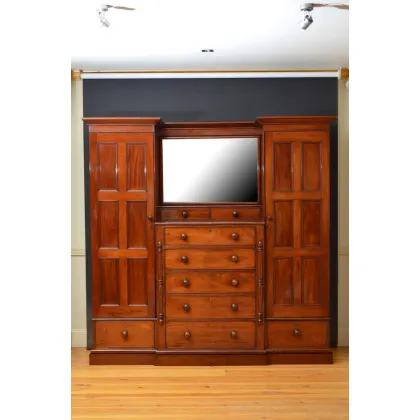 Zdjęcie Wiktoriańska szafa mahoniowa - XIX wiek