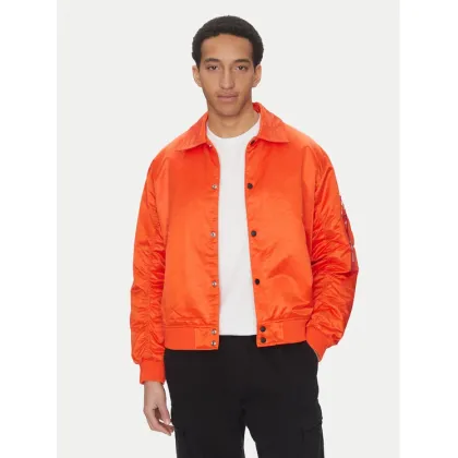 Zdjęcie Alpha Industries Kurtka bomber Coach Logo 156145 Pomarańczowy Regular Fit