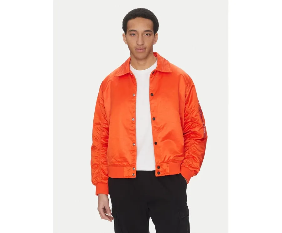 obrazek 1 Alpha Industries Kurtka bomber Coach Logo 156145 Pomarańczowy Regular Fit