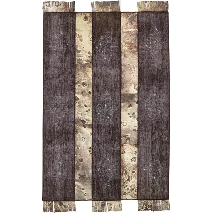 Zdjęcie Dywan ze skóry bydlęcej z kryształami Lady in Brown