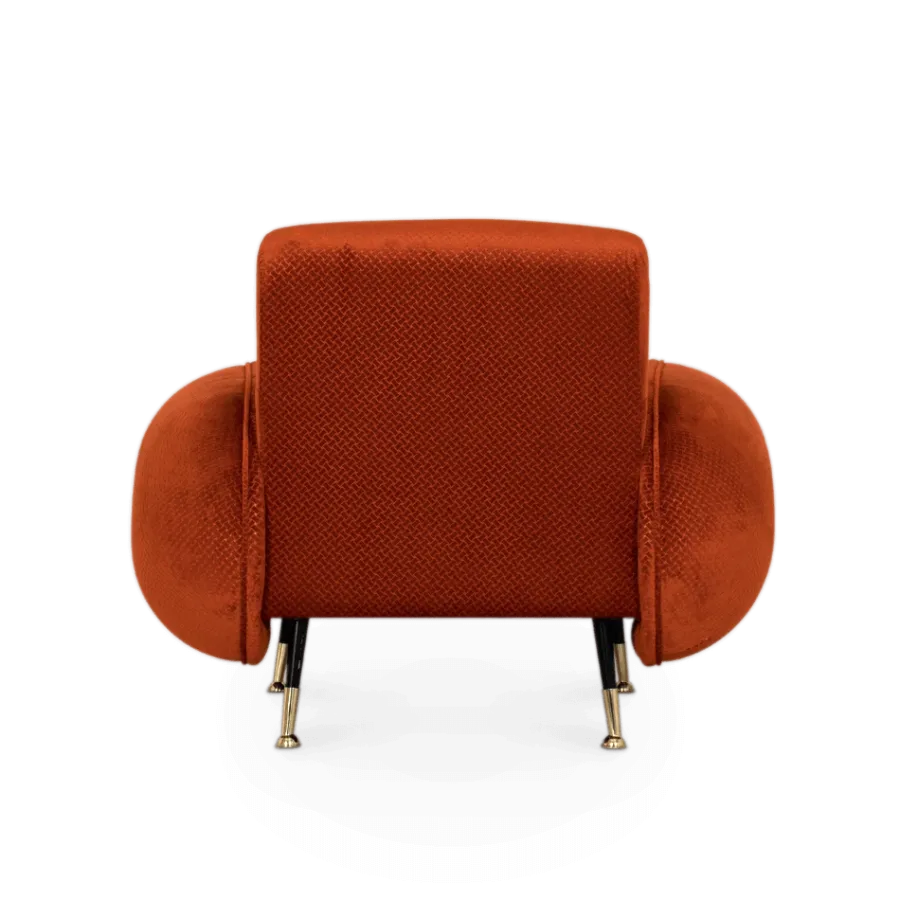 obrazek 4 Czerwony fotel do salonu - Essential Home