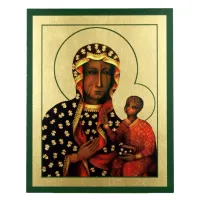 Zdjęcie Szykowna Ikona Złocona Matka Boska Częstochowska 25x31 cm