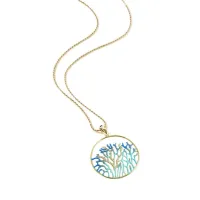 Picture Silver necklace plated with 18-carat gold and rhodium-plated