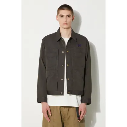 Zdjęcie Needles kurtka Penny Jean Jacket męska kolor zielony przejściowa OT186