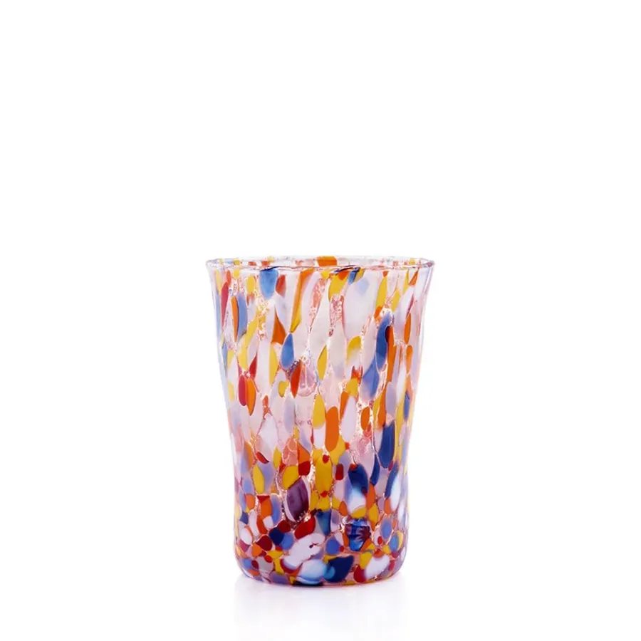 obrazek 1 Włoski komplet 6 szklanek z kolorowego szkła (12 cm)