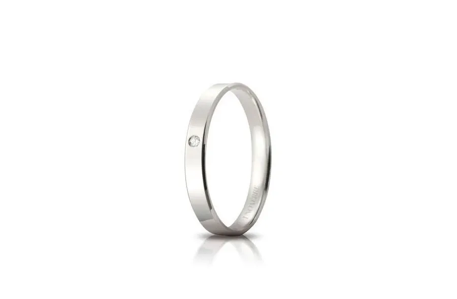 obrazek 1 KLasyczna obrączka z diamentem 3mm