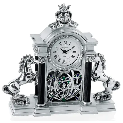 Picture Beautiful clock with horses - Luxury Products store