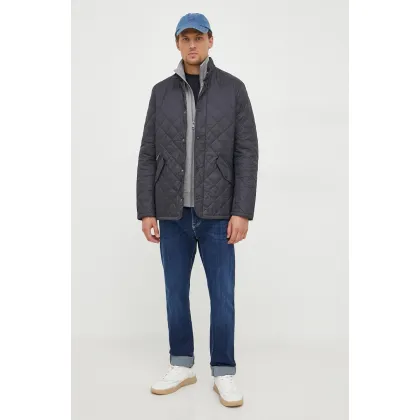 Zdjęcie Barbour kurtka Flyweight Chelsea Quilted Jacket męska kolor granatowy przejściowa MQU0007