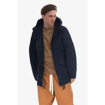 Zdjęcie Engineered Garments parka bawełniana Atlantic kolor niebieski