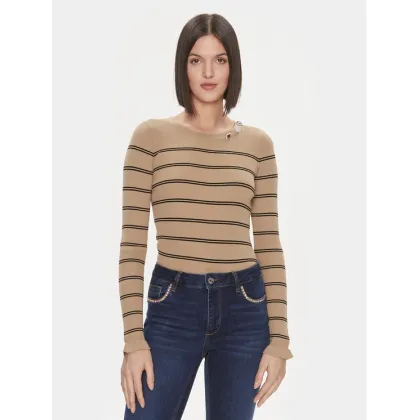 Zdjęcie Liu Jo Sweter MF3001 MS99E Brązowy Slim Fit