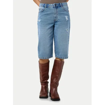 Zdjęcie Noisy May Szorty jeansowe Welsie 27034305 Niebieski Regular Fit