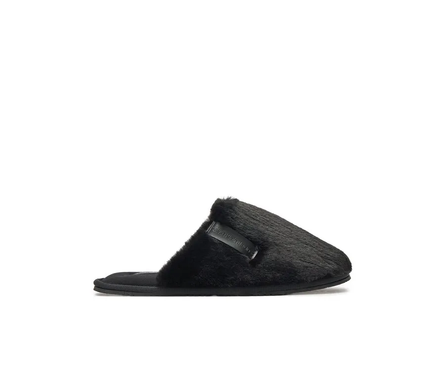 obrazek 1 Calvin Klein Jeans Kapcie Hotel Slipper Fur After Glow YW0YW01593 Czarny