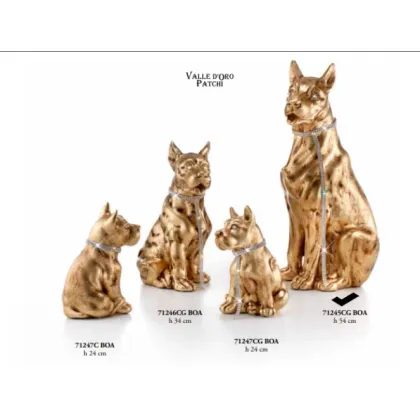 Picture Great Dane sitting on a leash 54cm - Valle d'oro Patchi