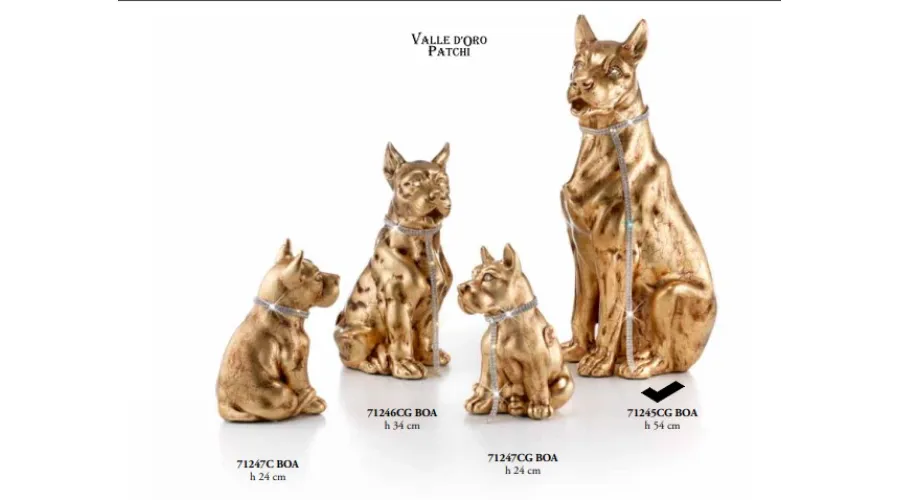 obrazek 1 Dog niemiecki siedzący na smyczy 54cm - Valle d'oro Patchi