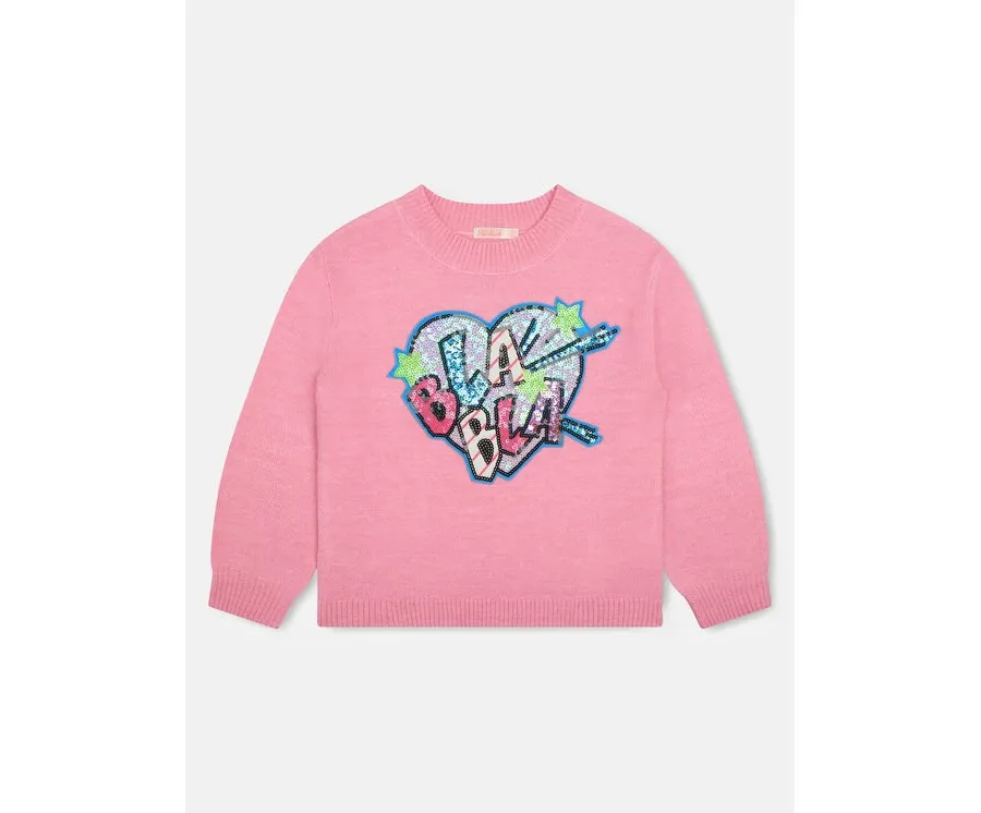 obrazek 1 Billieblush Sweter U15B53 Różowy Regular Fit