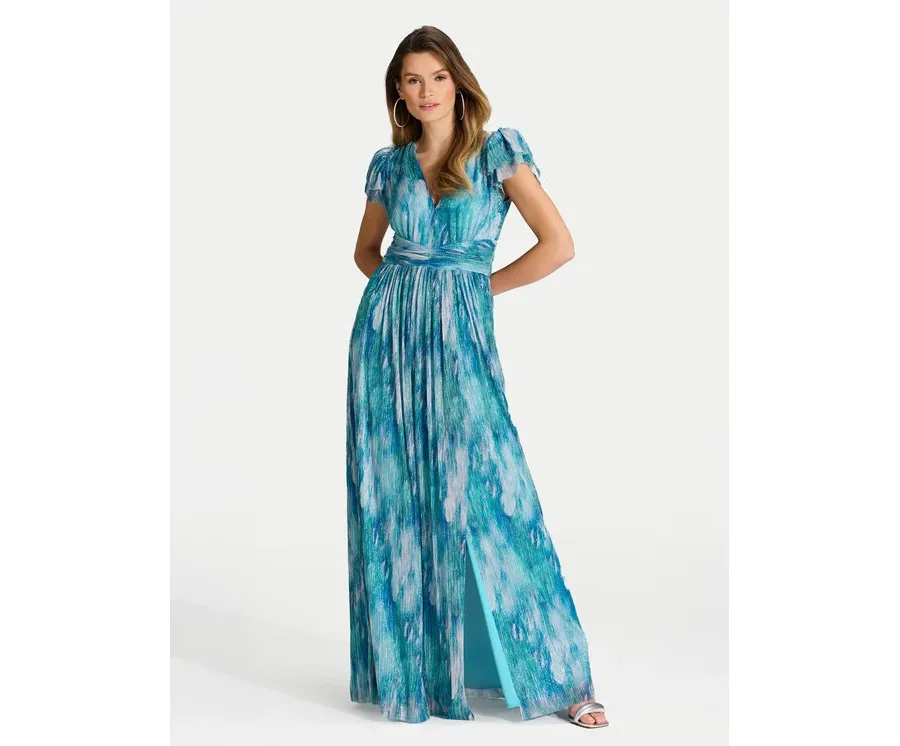 obrazek 1 Swing Sukienka wieczorowa 5AI18000 Niebieski Regular Fit