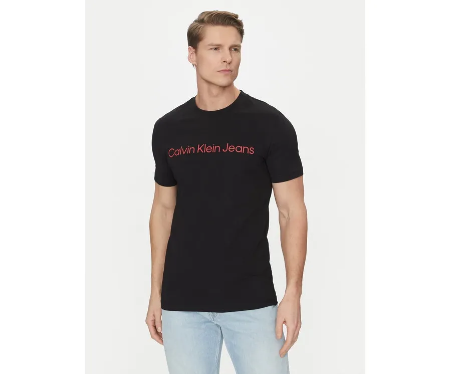 obrazek 1 Calvin Klein Jeans T-Shirt J30J322552 Czarny Slim Fit