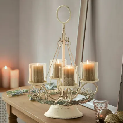 Zdjęcie Świecznik z wieńcem adwentowym Denders